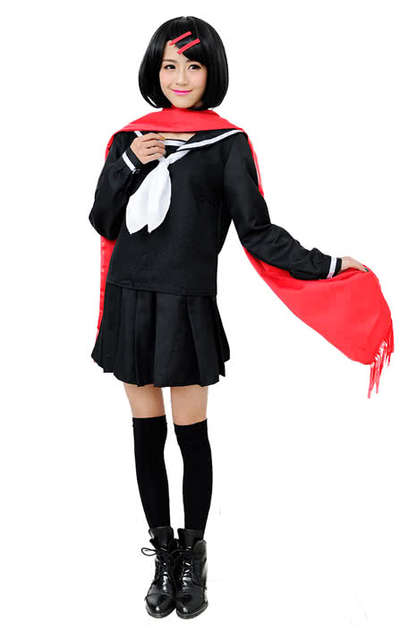 Kagerou -Projekt Tateyama Ayano Black School Uniform Kleid Cosplay Kostüme