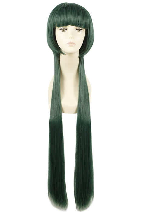 100 cm langes grünes Cosplay Perücke Straight Hair Hitman Reborn Yuni