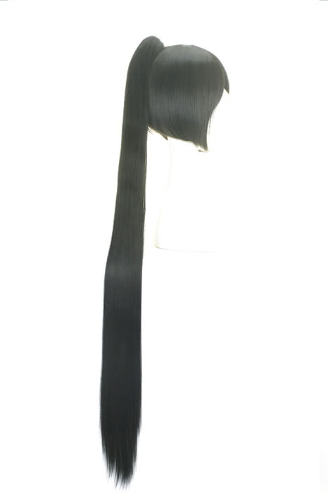 120 cm schwarz gerade gerade Akali Cosplay -Perücke