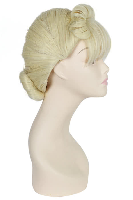 25 cm kurze blonde ELSA Cosplay Perückenkrönungserie