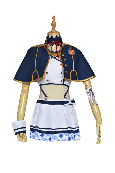 Akashic Records von Bastard Magic Instructor Sixtine Fibel Blue Girl Kleid Anime Cosplay Kostüme