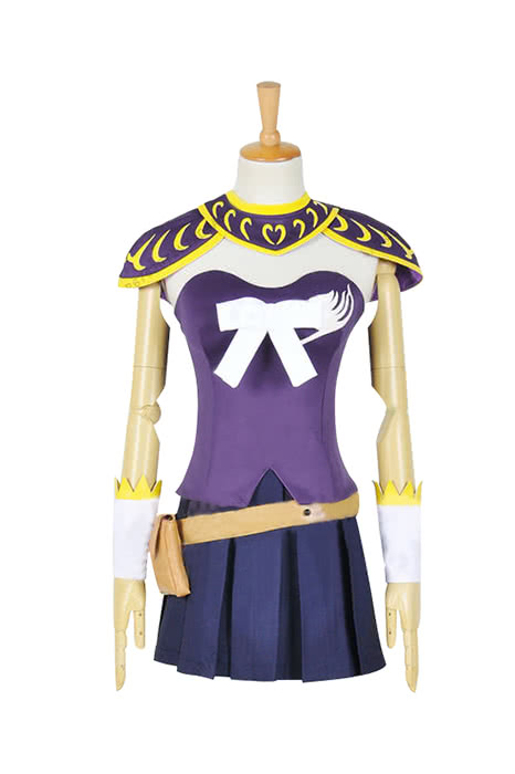 Anime Fairy Tail Lucy Heartphilia Purple Battle Anzug Cosplay Kostüme