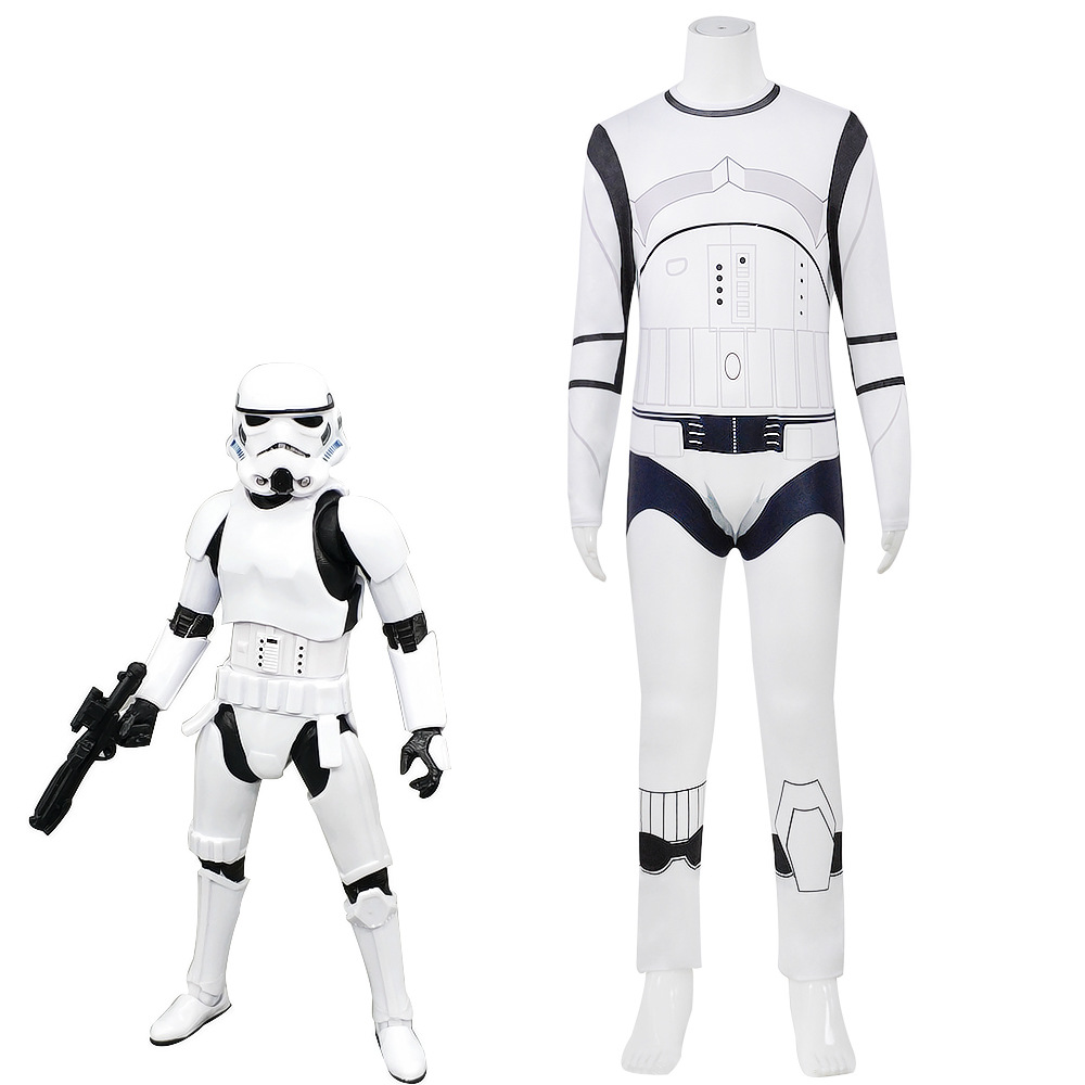 Kinder weiße Soldat Star Wars Film Charaktere Cosplay -Kostüme für Halloween -Cosplay -Kostüme