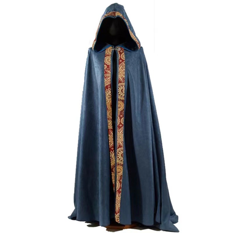 Neues heißes Verkauf von Männern 5 Farben Langer Umhang mittelalterlicher Kirche Geistliche Lose Kleider Cloak Cape