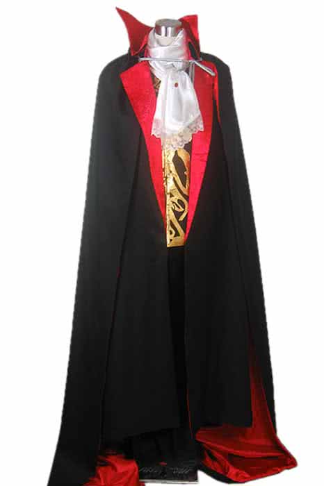 Castlevania Vampire Dracula Cosplay Kostüm Schwarz und Rotanzug