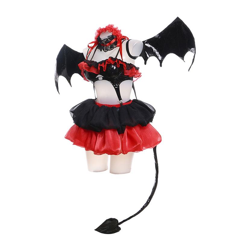 Datum mit einem Live Kurumi Tokisaki Little Devil Cosplay Kostüm