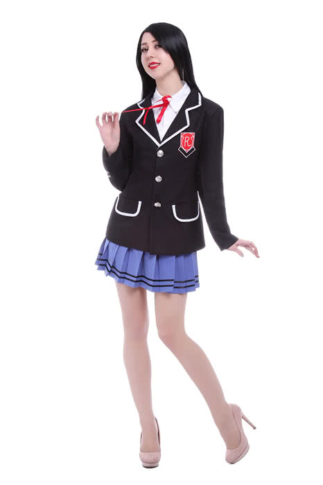 Datum mit einem Live Tokisaki Kurumi School Uniform Cosplay Kostüme