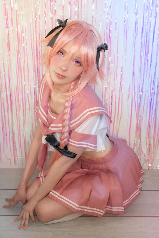 Schicksal/Apokryphen Astolfo Pink Uniform Cosplay-Kostüme