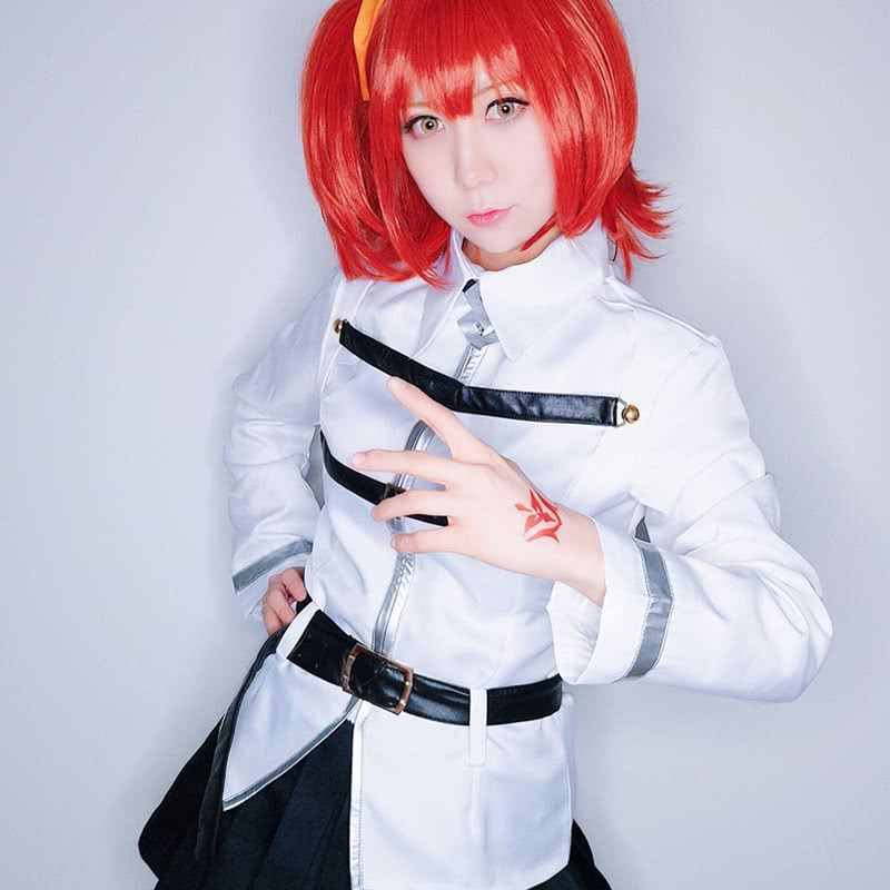 Schicksal/Grand Order Großmeister Olgamally Animusphäre Schwarz Weiß Uniform Anime Cosplay Kostüme