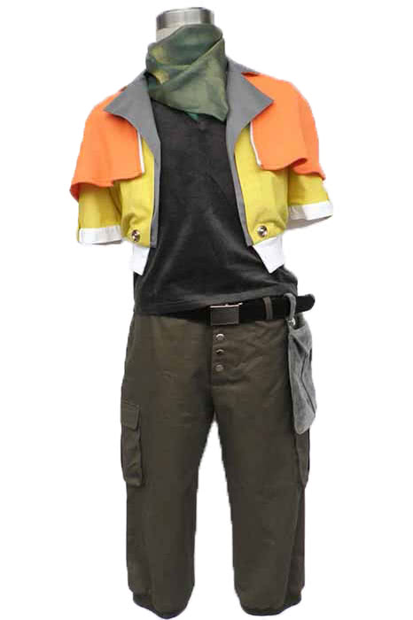 Final Fantasy 13 Hoffnung orange und gelbe Mantel Army Green Cosplay Kostüme