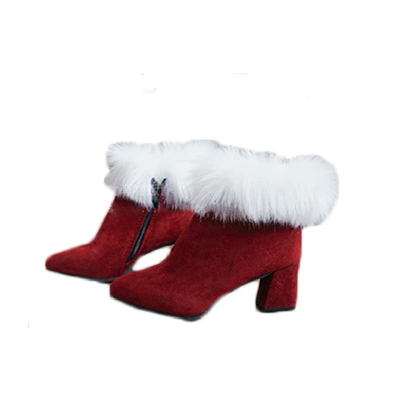 Spiel lol Weihnachten Jinx Red Cosplay Schuhe