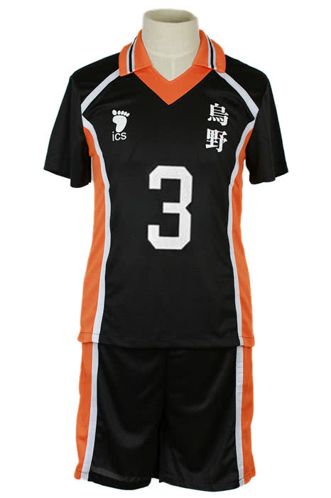Haikyū !! Azumane Asahi Nummer 3 Volleyball Sport Cosplay Kostüme