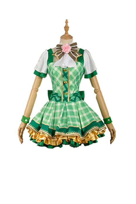 Liebe Live Bouquet Awaken Koizumi Hanayo Green Kleid Anime Cosplay Kostüme