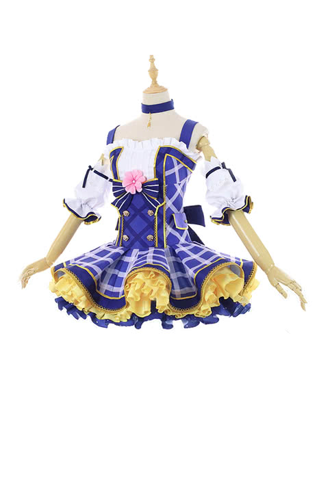 Liebe Live Bouquet Awaken Sonoda Umi Blue Dress Anime Cosplay Kostüme