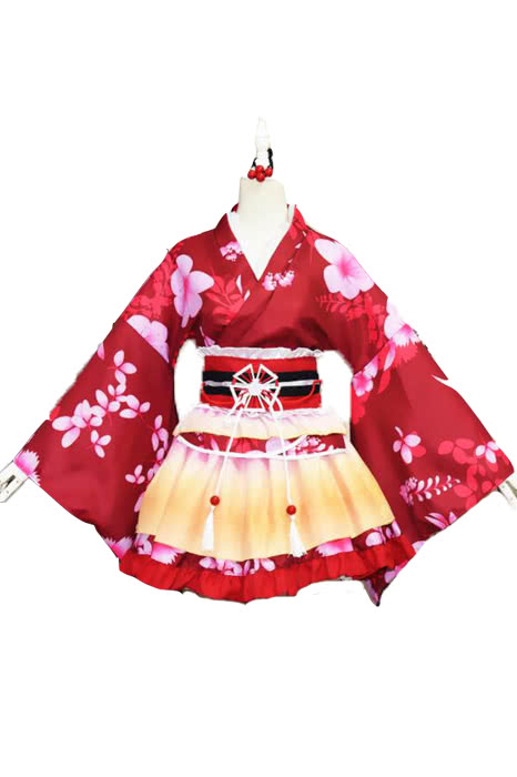 Liebe Live Kousaka Honoka Kimono Anime Cosplay Kostüme