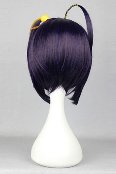 Neue Ankunft 30 cm kurz dunkle lila Anime Cosplay Haarparty Perücken