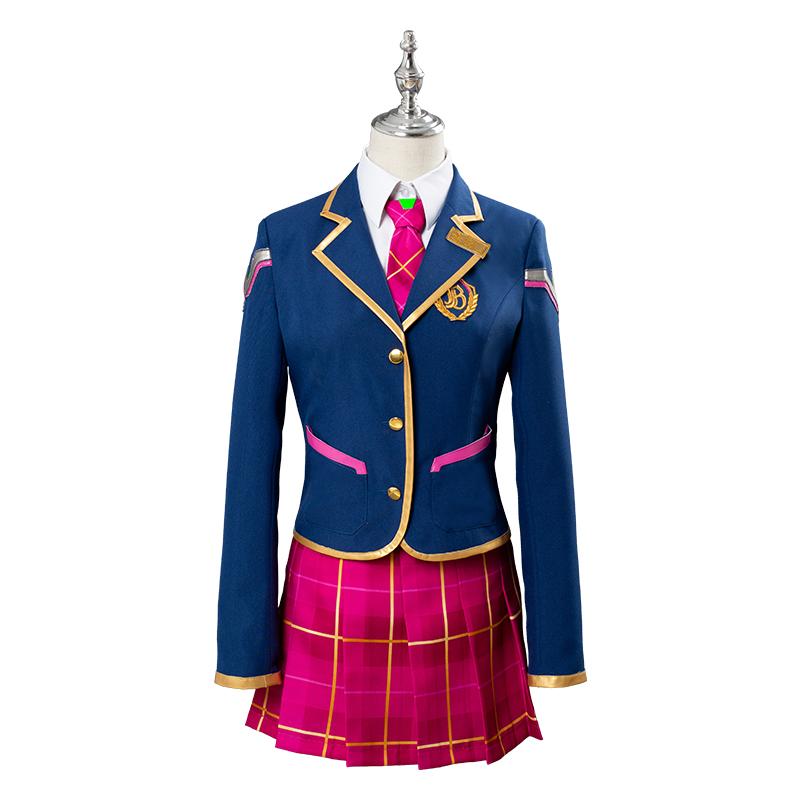OW Academy D․va Hana Song Uniform Cosplay Kostüm