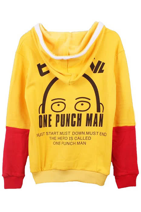 One Punch Man Saitama Zipper Hoodie Pullover Cosplay Kostüme