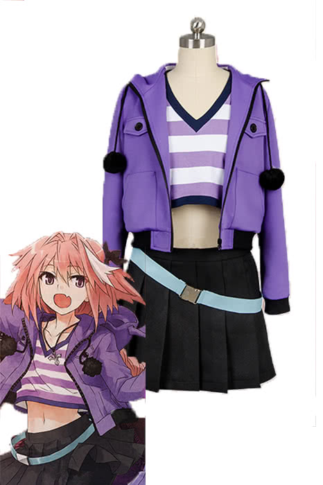 Vorverkaufsschicksal/Apokryphen Astolfo Purple Kleid Anime Cosplay-Kostüme