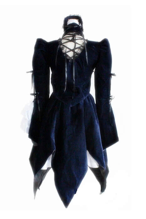 Rozen Maiden Suigintou Lolita dunkelblaues Kleid Cosplay-Kostüme
