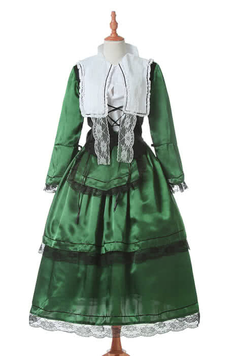Rozen Maiden Suiseiseki Green Lolita Cosplay Kostüme