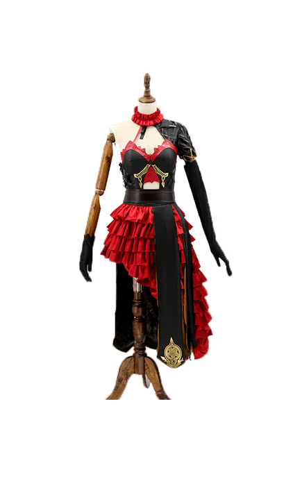 Sinoalice Cinderella Black Dress Game Cosplay Kostüme