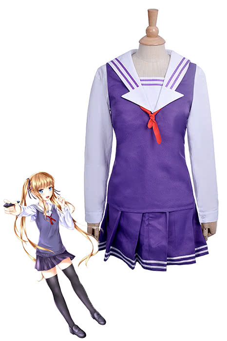 Saekano: Wie man eine langweilige Freundin Eriri Spencer Sawamura Purple Kleid Anime Cosplay-Kostüme anzieht