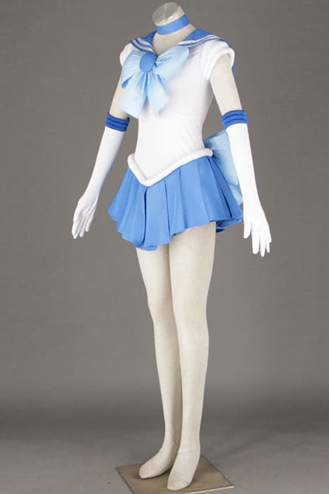 Sailor Moon Sailor Mercury Mizuno Ami Amy Anderson Fighting Uniform Cosplay Kostüme