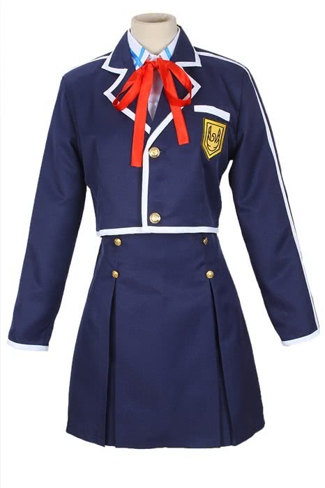 Schwertkunst Online Yuuki Asuna Student Blue Uniform Cosplay Kostüme