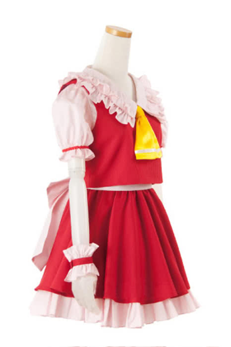 Touhou Project Flandre Scarlet Red Dress Cosplay Kostüm Volles Set