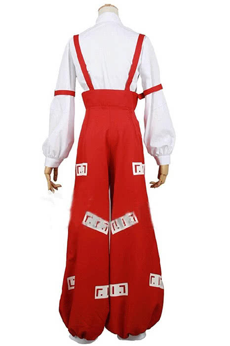 Touhou Projekt Fujiwara no Mokou Red Uniform Cosplay Kostüm