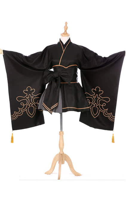 Videospiel Nier: Automata Game 2B Kimono Cosplay Kostüme