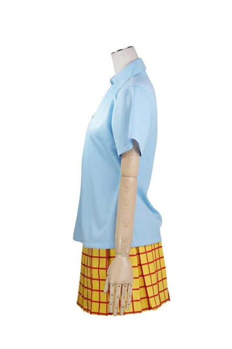 Yowamushi Pedal Sohoku High School Girl’s Summer Uniform Blue Cosplay Kostüm