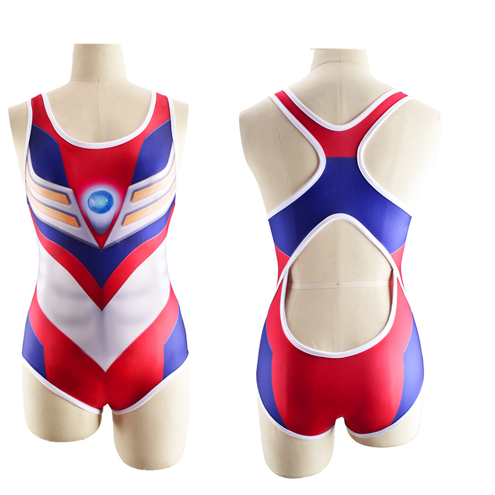 Digga Ultraman Badeanzug Kinder Schwimmstüle Premium -Jumpsuits Boxer Shorts Erwachsene/Kinder