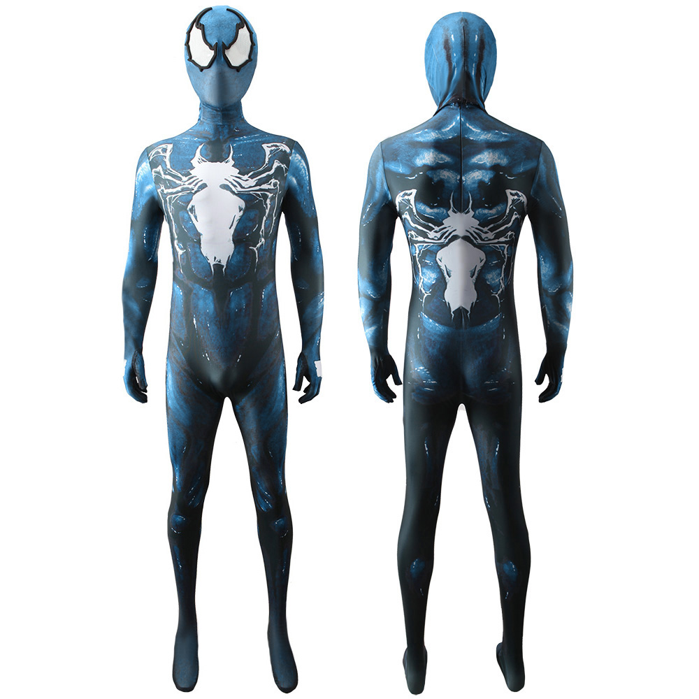Marvel Venom Spider-Man BodySuit Blue Cosplay Halloween Kostüm Superheldenanzug Erwachsener/Kinder kreativer BodySuit Strumpfhosinuit Outfit Outfit