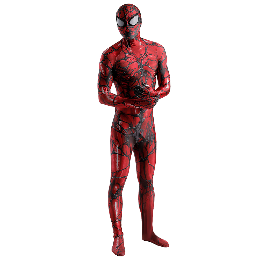 Marvel Carnage Kostüm Bodysuit Superhelden Cosplay Halloween Jumpsuit Gruselige Kostüme Strumpfhosen Comic Conventions Bühnenaufführungskostüme