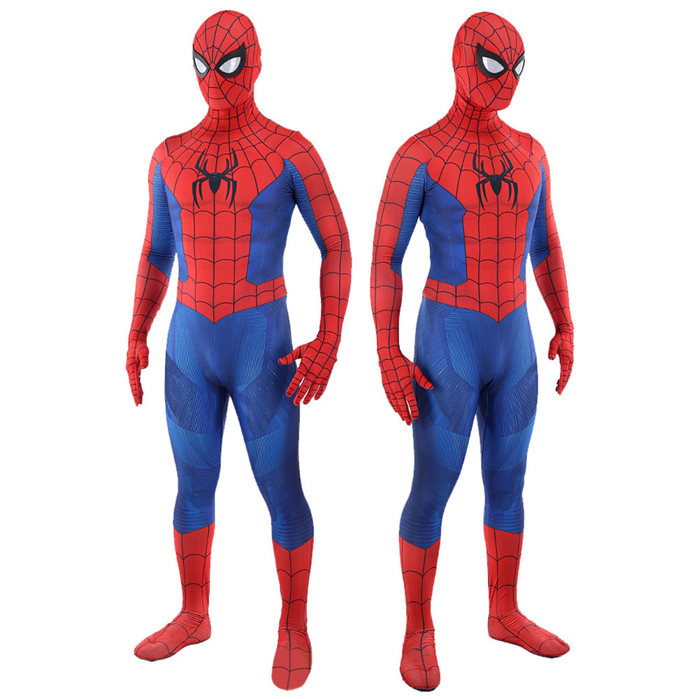 Marvel Classic Superhelden Spider-Man Premium einteiliges Kostüm Cosplay Halloween BodySuit Outfit Erwachsener/Kinder Miles Morales