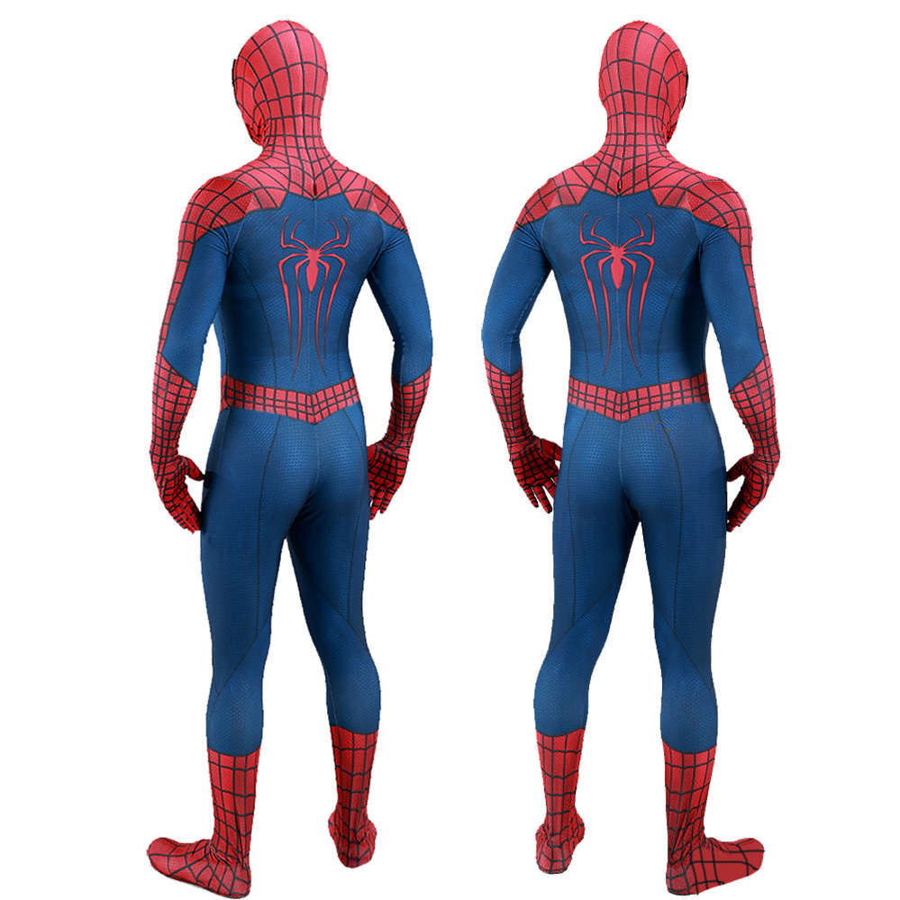 Marvel Classic Superhelden Spider-Man Der erstaunliche Spider-Man Zentai Cosplay Halloween BodySuit Outfit Erwachsener/Kinder Deluxe Strumpfhosen Jumpsuit