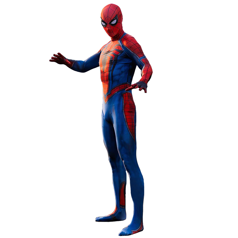 Halloween Herren Cosutme Spiderman Cosplay Bodysuit Game Superhelden Spinnen Zentai Onesies Outfit für erwachsene Kinder