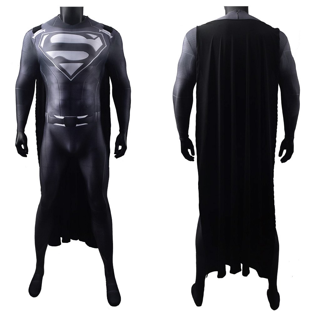Halloween Infinite Earth Crisis Steel Body Superman Cosplay Bodysuit Kostüm Full Set Deluxe Anzug mit Superman Cape