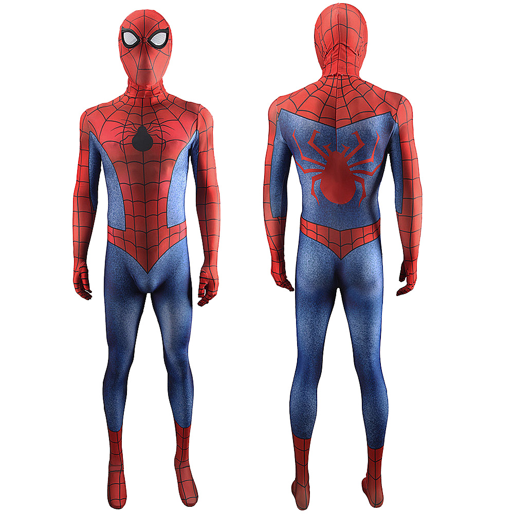 Kinder Superhelden Kostüm Alex Spider-Man Cosplay BodySuit für Erwachsene Spandex Jumpsuit Zentai Outfit Halloween Party Geschenke