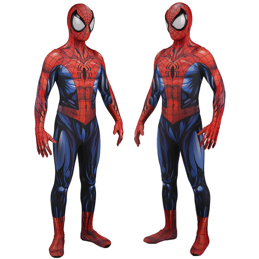 Comics Ultimate Spider-Man Cosplay BodySuit für Kinder Erwachsene Superhelden Kostüm Halloween tun sich vor, spandex Jumpsuit zu spielen
