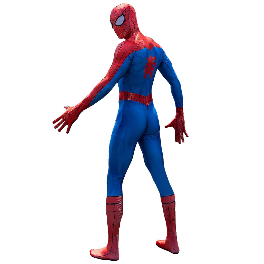 Halloween Superhelden Spider-Man Kostüm Cosplay BodySuit Jungenuit Benjamin Parker Zentai Onesie Spandex 3D-Stil für Kinder Erwachsene