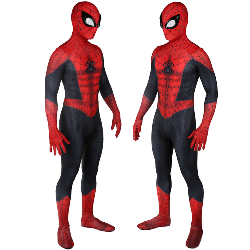 Klassiker Spider-Man Muskelstil Anzug Cosplay Kostüm Erwachsene Kinder Bodysuit Halloween Party Muskel einteilige Strumpfhosen