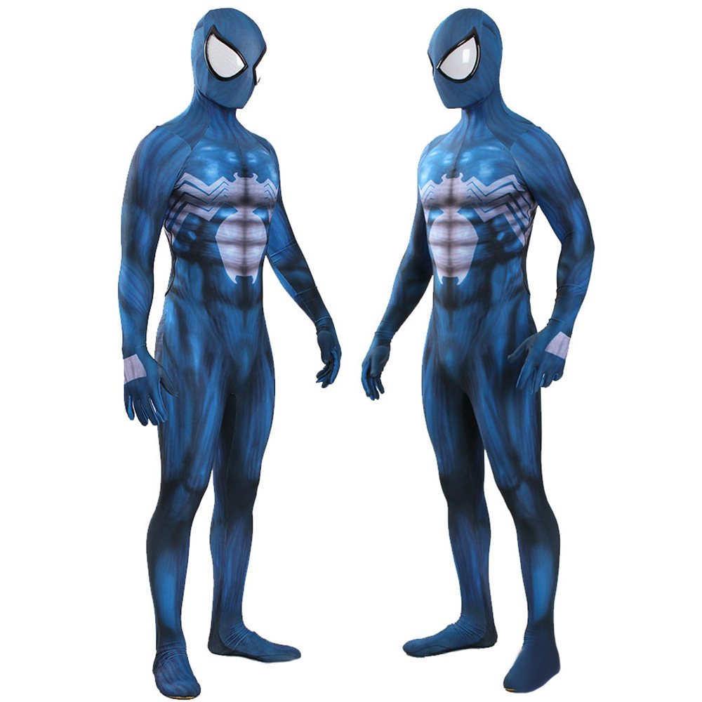 Black Spider Kostüm Halloween Spiderman Venom Superheld Spandex Jumpsuit Halloween Cosplay Kostüme Kinder/Erwachsene