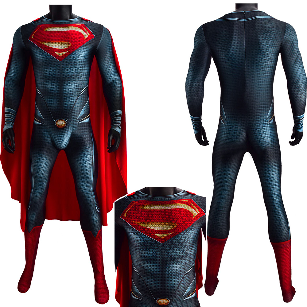 Dawn of Justice Grand Heritage Superman Kostüm Mann aus Stahl Kostüm DC Superhelden Superman Deluxe Kinderkostüm