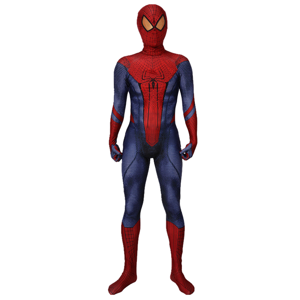 Halloween Spiderman Superhelden Cosplay Spandex Bodysuit Marvel Der erstaunliche Spider-Man-Film Deluxe Adult Kids Kostüm