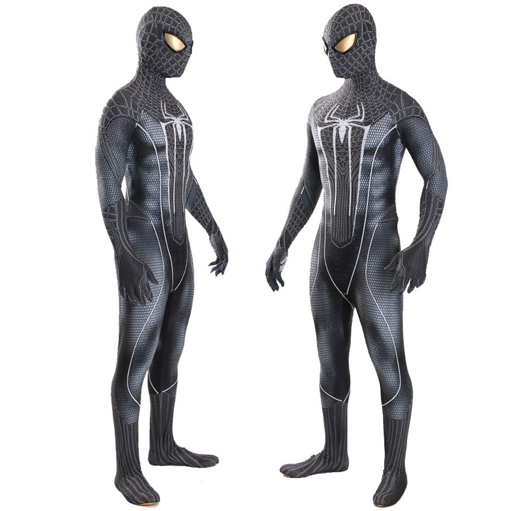 Schwarz der erstaunliche Spider-Man-Cosplay-Kostüme Unisex spandex bodysuit Halloween Neu in den Spinnenvers Miles Morales Erwachsene/Kinder
