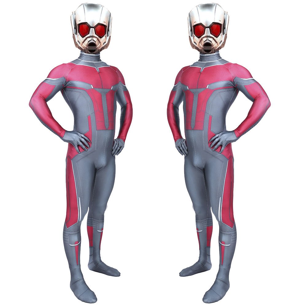Herren Marvel Avengers Ant-Man Cosplay Zentai Bodysuit Halloween Kostüm