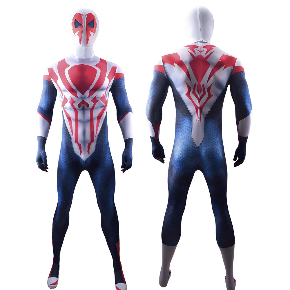 2099 Alex Spider-Man Zentai Einteiliger Overall Halloween Superhelden Cosplay Kostüme Erwachsener/Kinder 3D-Stil Luxusanzug